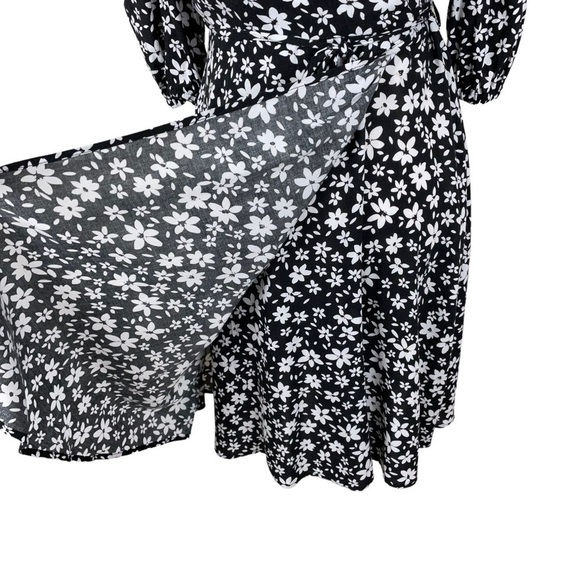 Calvin Klein Floral Faux Wrap Dress - Picture 5 of 10